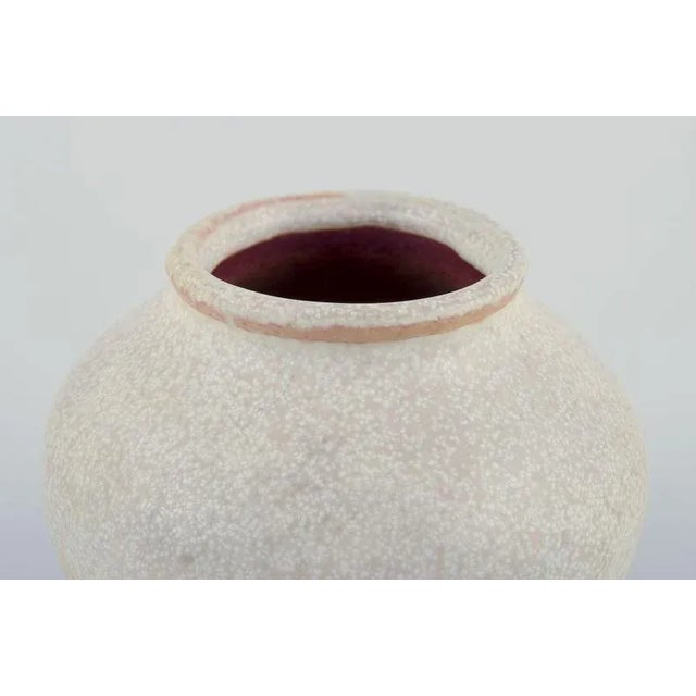 Nils Thorsson Eggshell Glazed Stoneware Miniature Vase by Nils Thorsson for Royal Copenhagen, 1924 For Sale - Image 4 of 8