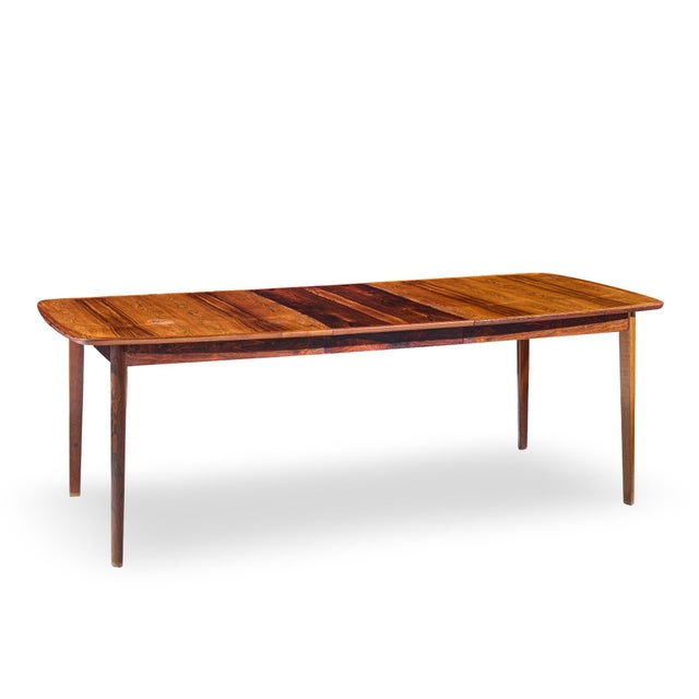 Westnofa Mid Century Norwegian Rosewood Hidden Leaf Expanding Dining Table For Sale - Image 9 of 14