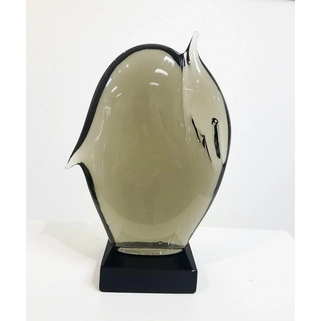 1970s Vintage Ermanno Nason Murano Solid Glass Toucan Sculpture For Sale - Image 9 of 9