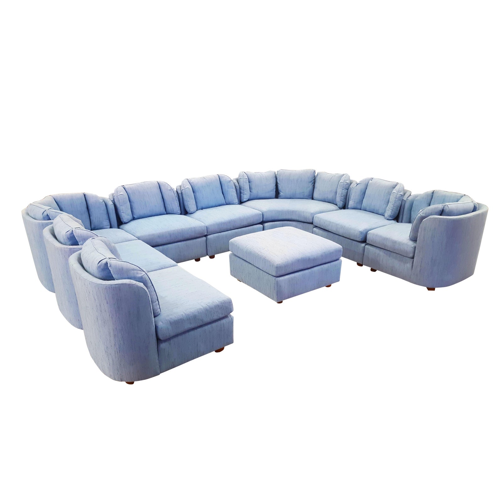 1970s Vintage Henredon Folio 500 Sectional Sofa 9 Pieces Chairish