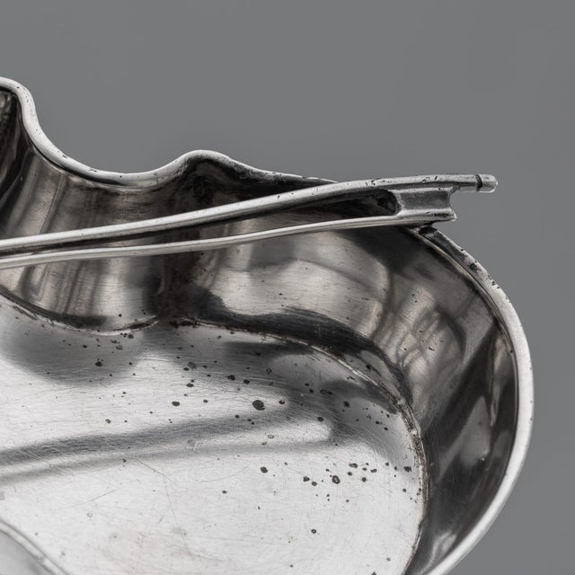Antique Edwardian Silver Cello Ashtray from Hukin & Heath, 1905 For Sale - Image 9 of 12