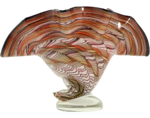 Fratelli Toso Magnificat Large Murano Glass Bowl