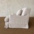 2020s Bruce Chair - Belgian Inspired Roll Slip Covered in 100% Linen For Sale - Image 5 of 15