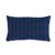 Contemporary Schumacher Ainsley Stripe Indoor & Outdoor 18" Lumbar Pillow in Navy For Sale - Image 3 of 3