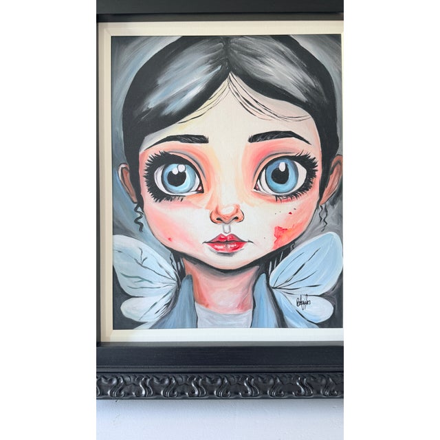 Black Late 20th Century The World Through My Eyes Signed and Numbered Giclée on Canvas With Hand-Embellishment. For Sale - Image 8 of 14