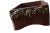 Traditional Country Rustic Elegant Box: Solid Wood, Hinged Lid, Gold Tone Trim, Scalloped Walnut Ornamental Facial Tissue Napkin Holder Decor For Sale In New York - Image 6 of 10
