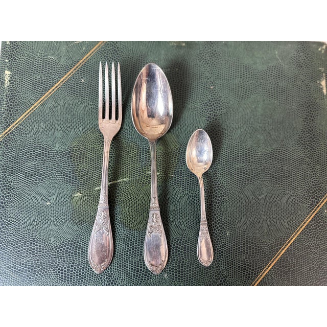 Silver-Plated Metal Box, 1950s, Set of 37 For Sale - Image 3 of 11