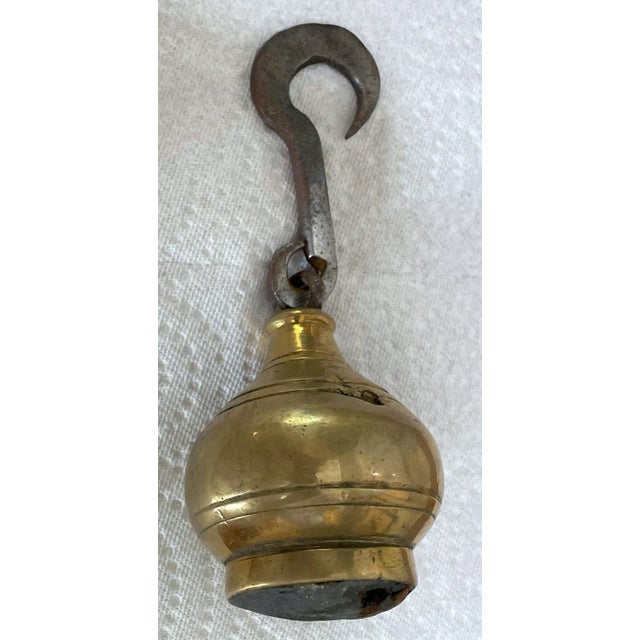 Antique Greek Brass 4 1/2 Pound Weight For Sale In Austin - Image 6 of 6