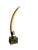 Mid-Century Modern 1970's Vintage Hollywood Regency Faux Tusk Sculpture on Brass Base, Chapman Style For Sale - Image 3 of 6