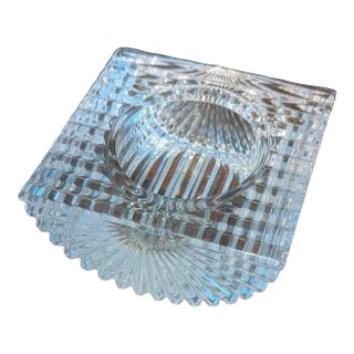 Handsomely Elegant Cut Crystal Vide Poche, Ash Tray For Sale