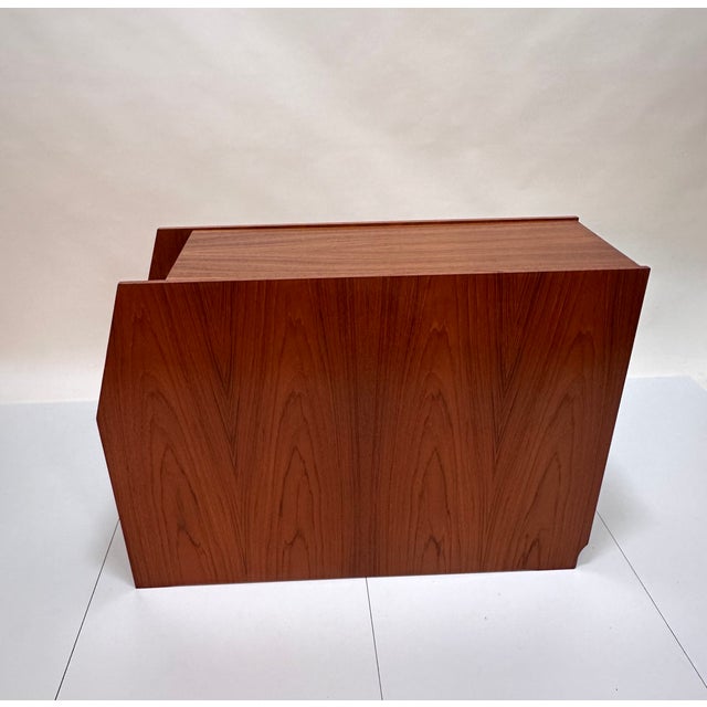 Brutalist Design Teak Storage Unit or Room Divider with Shelves, Denmark, 1970s For Sale - Image 17 of 18