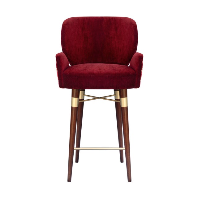 Mid-Century Modern Louis I Bar Chair by Ottiu For Sale - Image 3 of 8