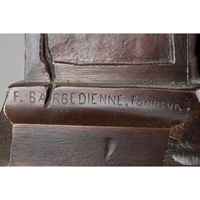 Shepherds of Arcadia Clock by Aizelin and Barbedienne For Sale - Image 15 of 18