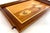 Mid-Century Modern Vintage Philippine Marquetry Wood Frog & Lily Pad Serving Tray For Sale - Image 3 of 13