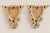 Ceramic Vintage Ceramic Wall Brackets Sconces Fleur-De-Lis Blue and Brown Glazed – A Pair For Sale - Image 7 of 8
