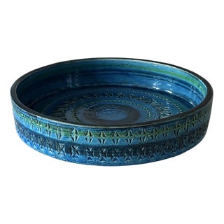 Large Ceramic Bowl by Aldo Londi for Bitossi, Italy, 1970s For Sale