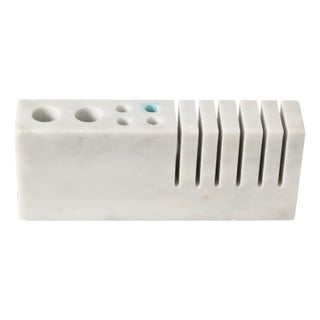 Carrara Marble Pen Holder from Fratelli Mannelli, 1970s For Sale