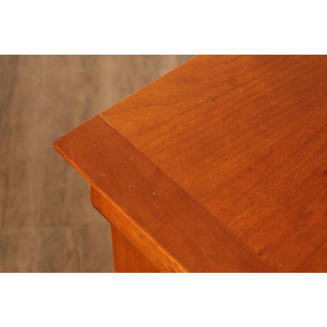 French Louis Philippe Style Pair Of Cherry Nightstands For Sale - Image 9 of 18