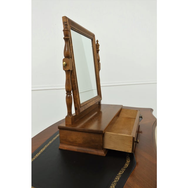 1990s Ethan Allen Nutmeg Maple 1 Drawer Shaving Mirror Chairish