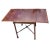 Wood Large Federal Mahogany Single Drawer and Banded Drop Leaf With Stretcher Side Table For Sale - Image 7 of 9