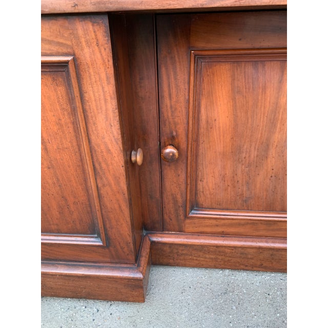 Antique English Dresser Base Sideboard Buffet Server Cabinet For Sale - Image 10 of 12