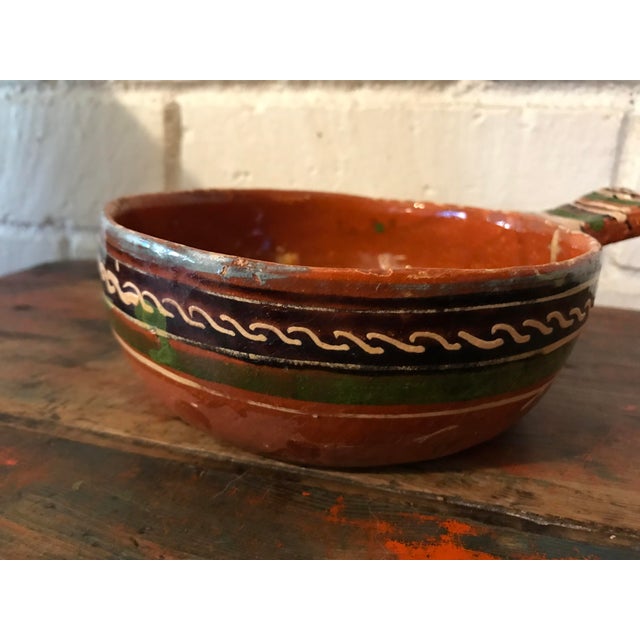 Terra Cotta Mexican Terra Cotta Pottery Bowls - Set of 3 For Sale - Image 8 of 11