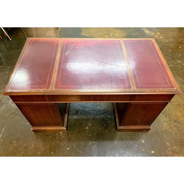 Antique Campaign Cherry Wood Executive Desk From j.l. Hudson's & Detroit Woodworking Chairish