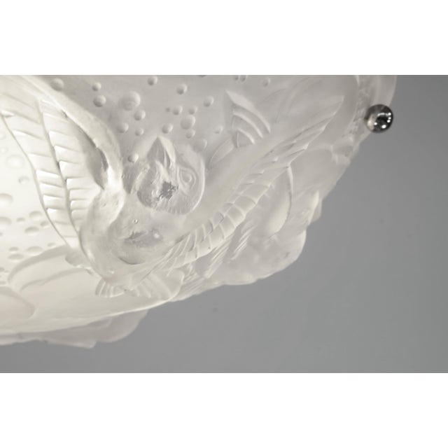 French Art Deco Pendant Light by Muller Freres 1930 France For Sale - Image 6 of 8