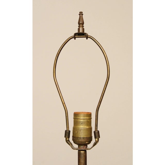 Mid 20th Century Mid Century Modern Burl Walnut Table Lamp For Sale - Image 5 of 12