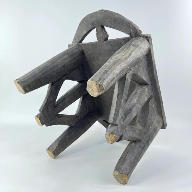 Early 20th Century Nupe Wood Stool Nigeria For Sale - Image 4 of 9