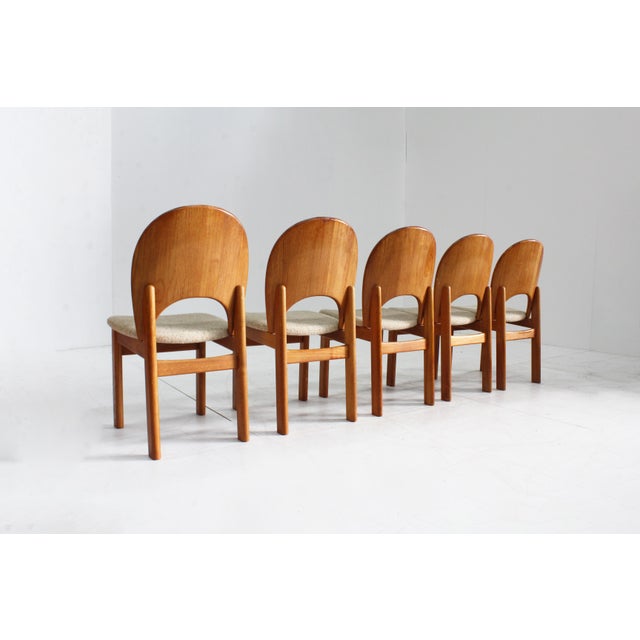 Vintage Danish Teak Dining Chairs from Glostrup, 1960s, Set of 5 For Sale - Image 12 of 13