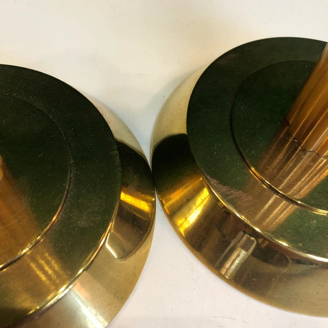 Brass & Bakelite Candlesticks, a Pair For Sale In Richmond - Image 6 of 10