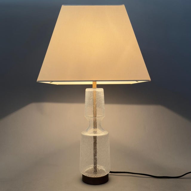 Modern Bullicante Murano Glass Table Lamp by G. Luce, 1990s For Sale - Image 5 of 11