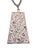 Mid-Century Modern Silver Vintage Crown Trifari Large Pendant Necklace For Sale - Image 3 of 8