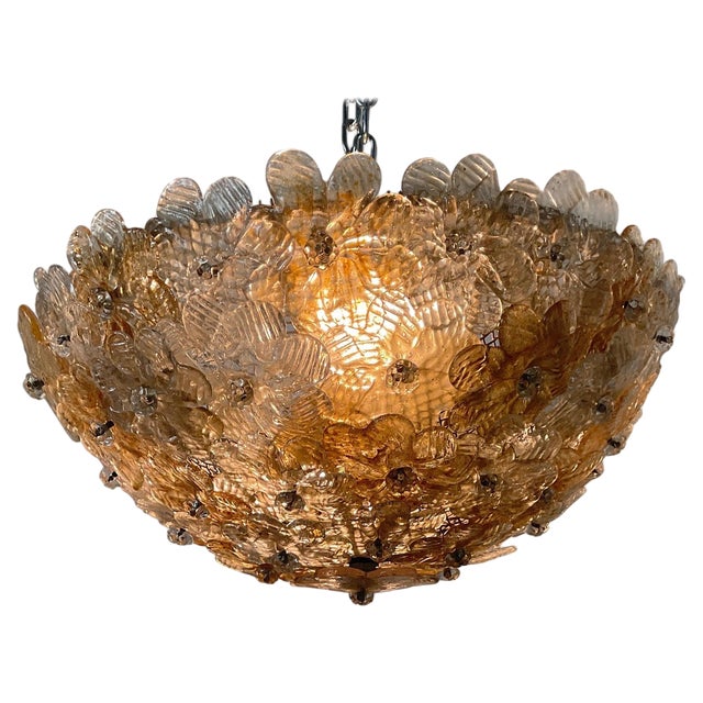 Coloured Glass Ceiling Light by Seguso, 1960 For Sale