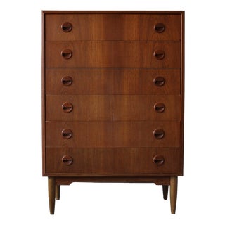 Vintage Danish Chest of Drawers in Teak, 1960s For Sale