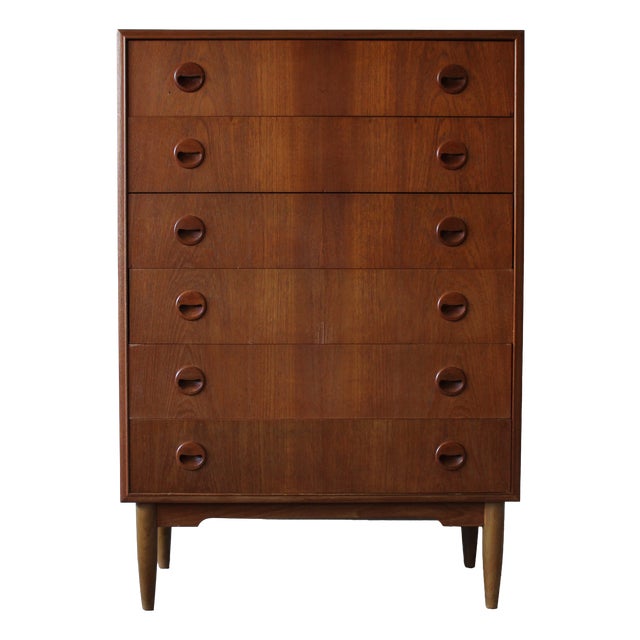 Vintage Danish Chest of Drawers in Teak, 1960s For Sale