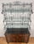Maitland Smith Neoclassical Leather Wrapped Base Ornate Ironwork Baker’s Rack For Sale In Charlotte - Image 6 of 12