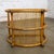 Mid-20th Century MCM Coastal Style Side or End Table With Bent Rattan Base and Rectangle Glass Top For Sale - Image 14 of 18