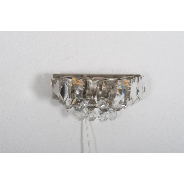 Austrian Crystal Sconces from Bakalowits & Söhne, 1960s, Set of 2 For Sale - Image 6 of 9