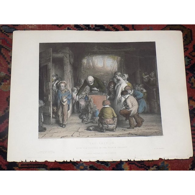 Mid 19th Century Antique 19th Century Handcolored Genre Engravings - Set of 4 For Sale - Image 5 of 7