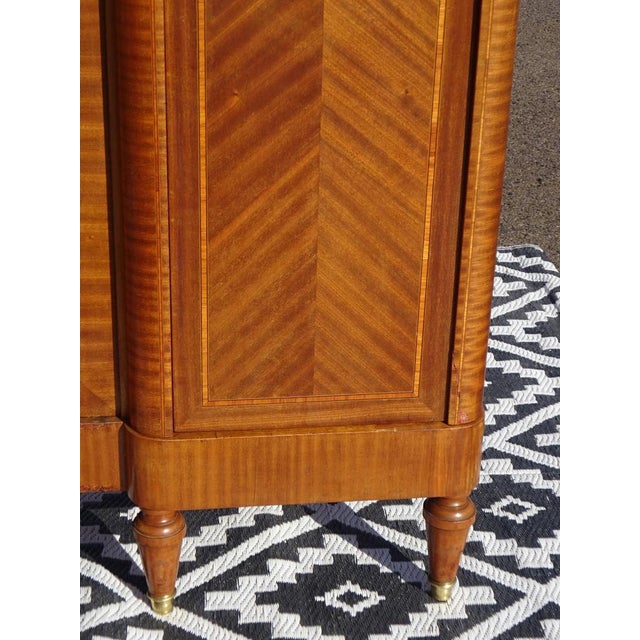 Louis XVI Wardrobe in Marquetry and Bronze, 1920s For Sale - Image 11 of 18