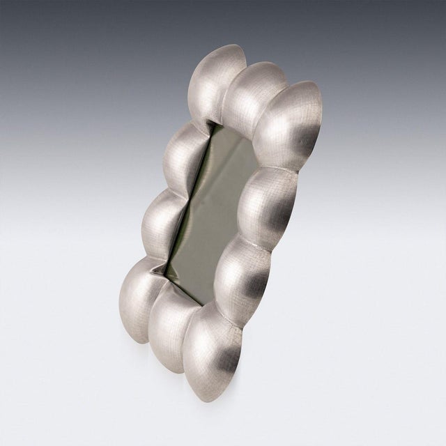 Vintage Italian Silver Bubble Photograph Frame For Sale - Image 4 of 12