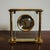 Metal Vintage Brass & Glass Seth Thomas Floating Illusion Roman Numerral Mantle Clock For Sale - Image 7 of 9