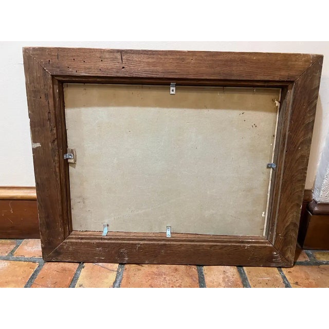 Mid Century Painting of Sailboats in Harbor For Sale - Image 12 of 13