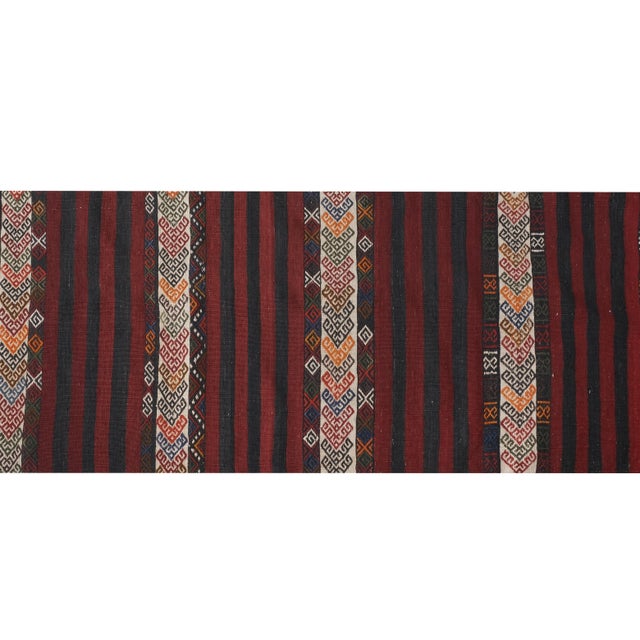 1960s Organic Turkish Hemp Kilim Runner 2'5'' X 20'8'' For Sale - Image 6 of 12