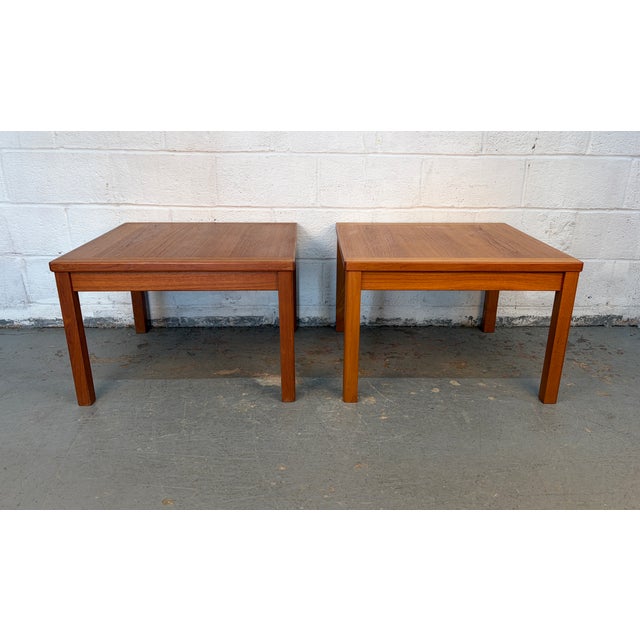 Mid 20th Century Danish Mid 20th Century Teak End Tables by Interform Collection For Sale - Image 5 of 15