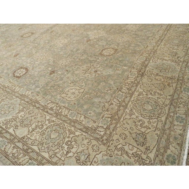 Ivory Galerie Shabab Collection Early 20th Century Persian Tabriz Carpet For Sale - Image 8 of 10