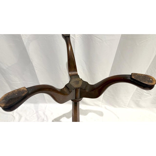 1940s Tripod Plant Stand Tables- a Pair For Sale - Image 10 of 12