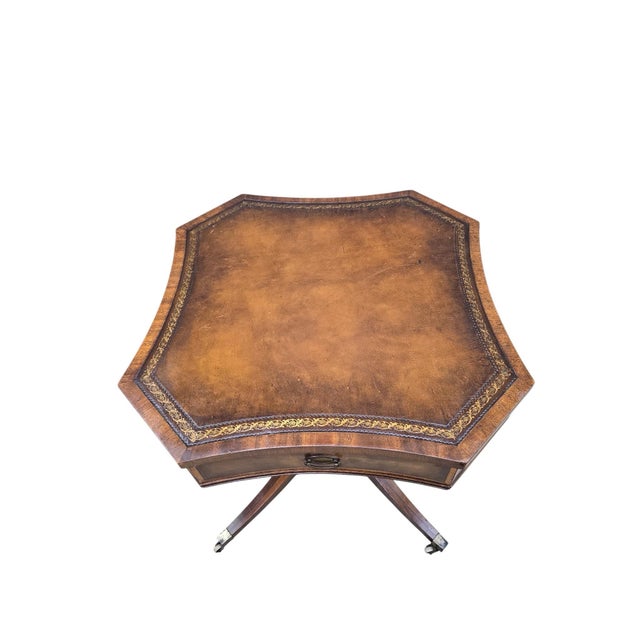 Early 20th Century Antique a.l. Stein Chicago Mahogany Duncan Phyfe Style Lamp Table For Sale - Image 5 of 10